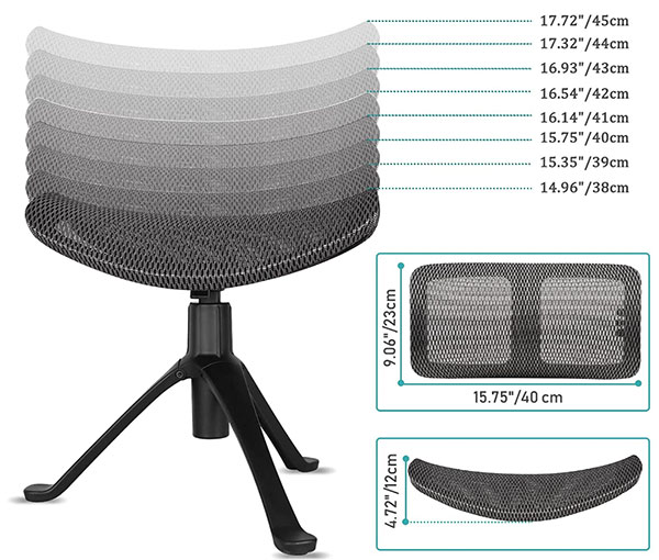 Lilithye Height Adjustable Under Desk Footrest