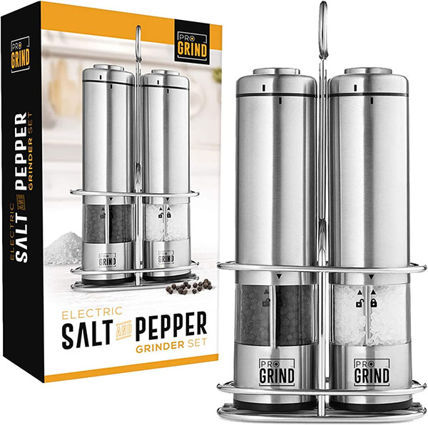 ProGrind Electric Salt and Pepper Grinder Set