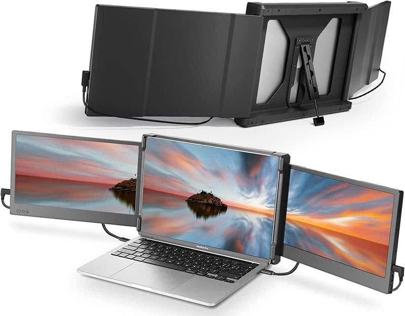 laptop triple monitor attachment