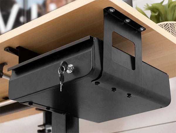 VIVO Secure Under Desk Mounted Pull-Out Drawer