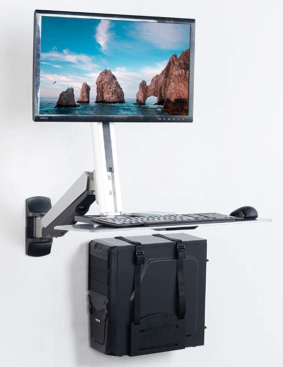 VIVO Sit-Stand Wall Mount