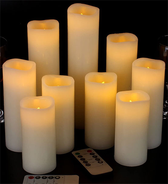 Vinkor Battery Operated Pillar Candles