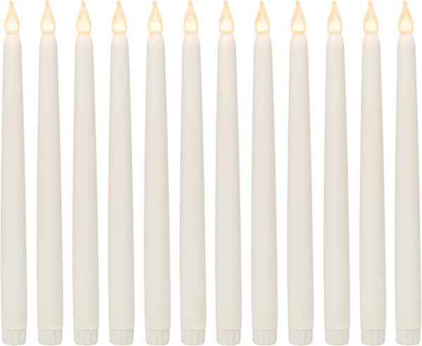 WYZworks LED Taper Flickering Flameless Candles