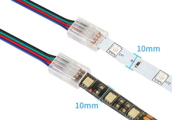 HOMELYLIFE LED Strip Connectors with Extension Cable