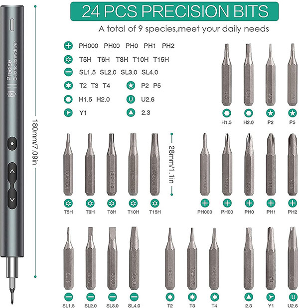 ORIA Electric Screwdriver Set