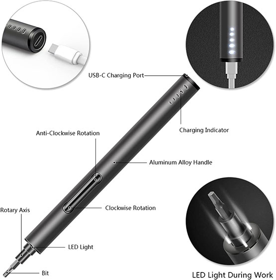 POWERGIANT Mini Electric Screwdriver Set