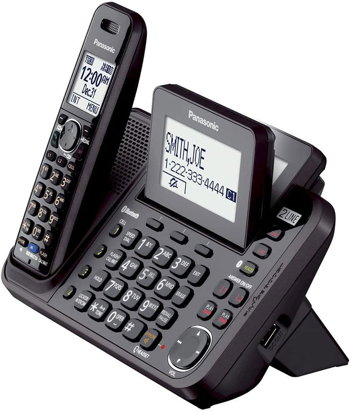 Panasonic 2-Line Cordless Phone System with Bluetooth