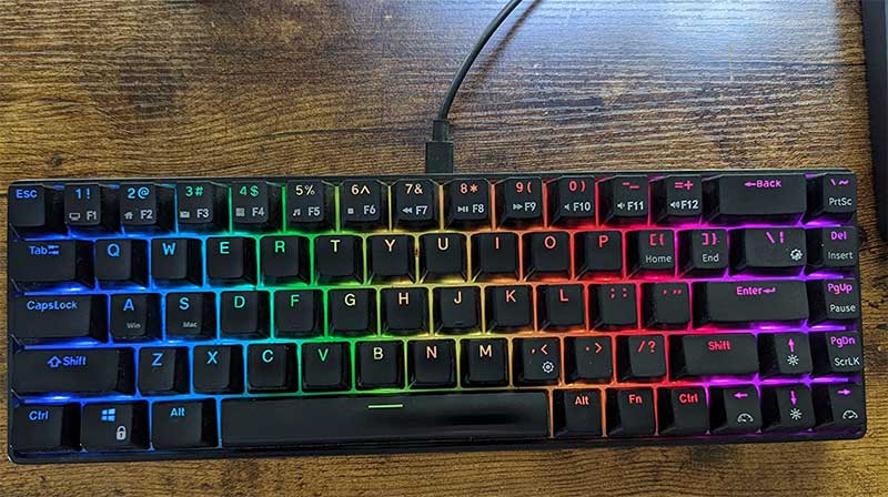 RK ROYAL KLUDGE RK68 Wired 65 Mechanical Keyboard