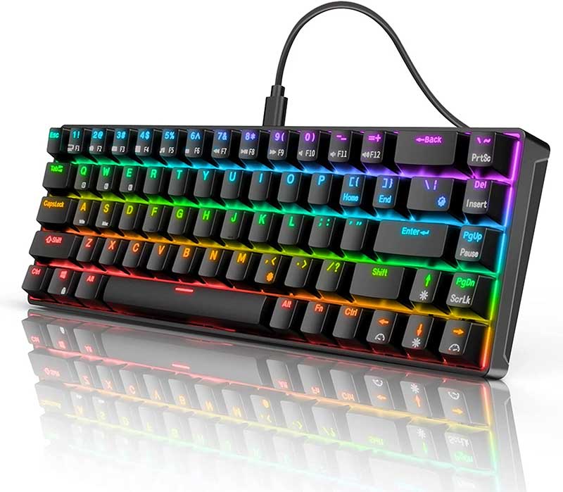 RK ROYAL KLUDGE RK68 Wired 65 Mechanical Keyboard