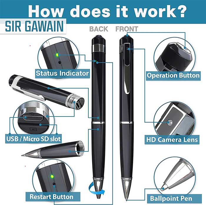 tokar spy pen camera