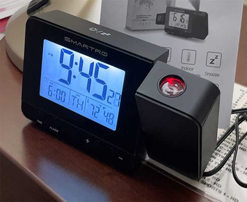 SMARTRO Projection Alarm Clock Digital Clock with Indoor