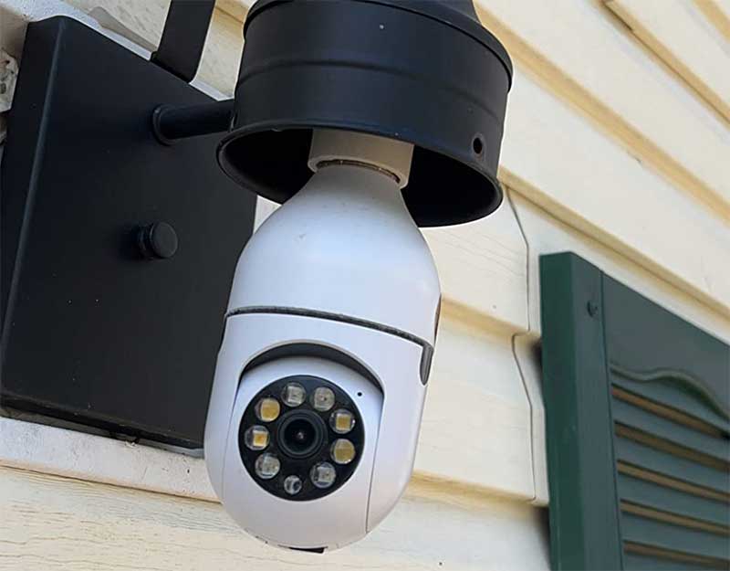 Tingkengse Light Bulb Security Camera