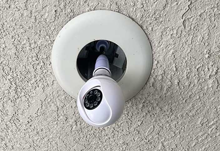 WOOLINK 2K Wireless Light Bulb Security Camera