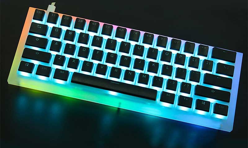 YMDK Doubleshot Shine Through Pudding Keycaps