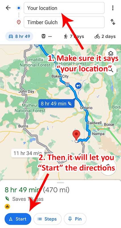 google-maps-start-button