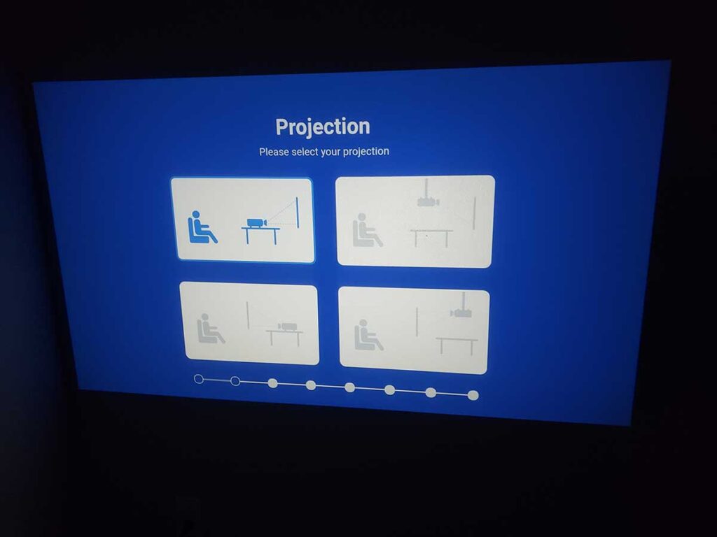 setup kp2 projector