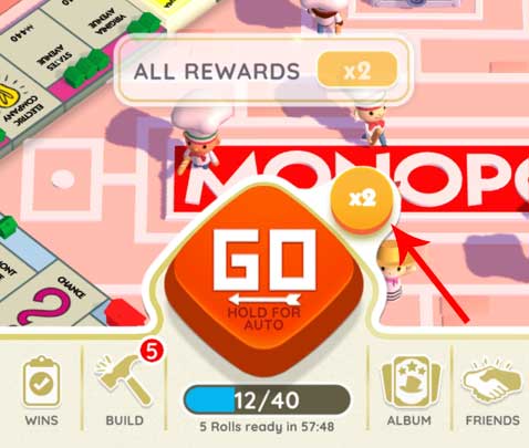 monopoly go multiplier