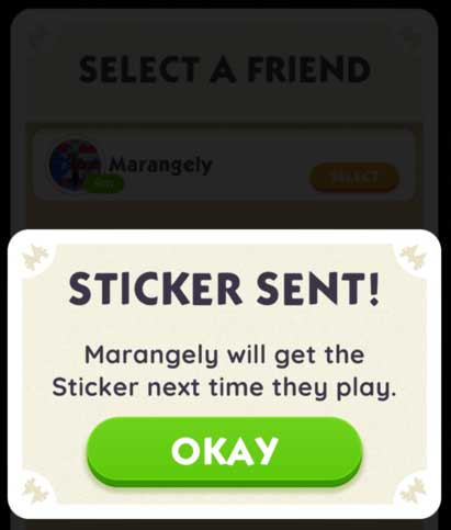 sticker sent monopoly go