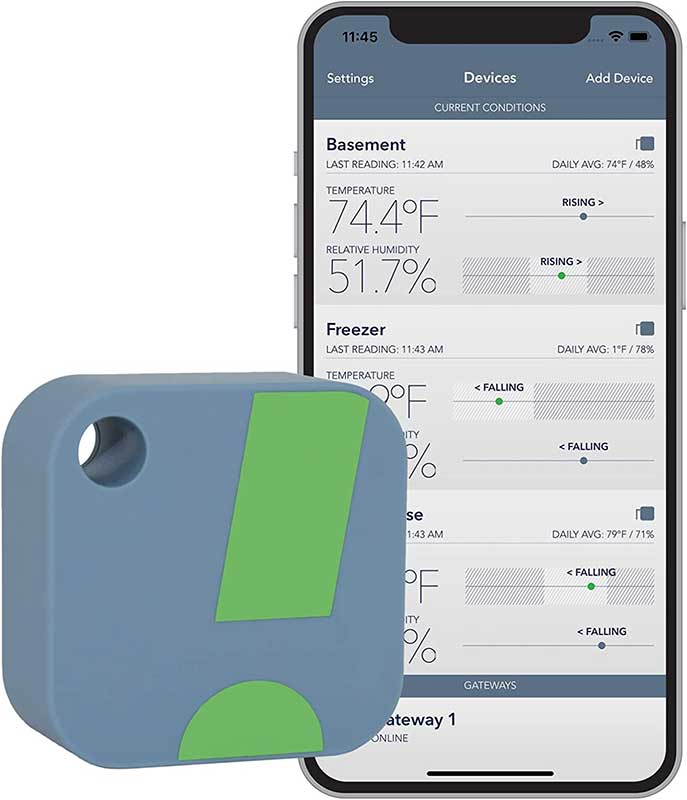 LSENLTY WiFi Thermometer Hygrometer, Smart Humidity Temperature Sensor