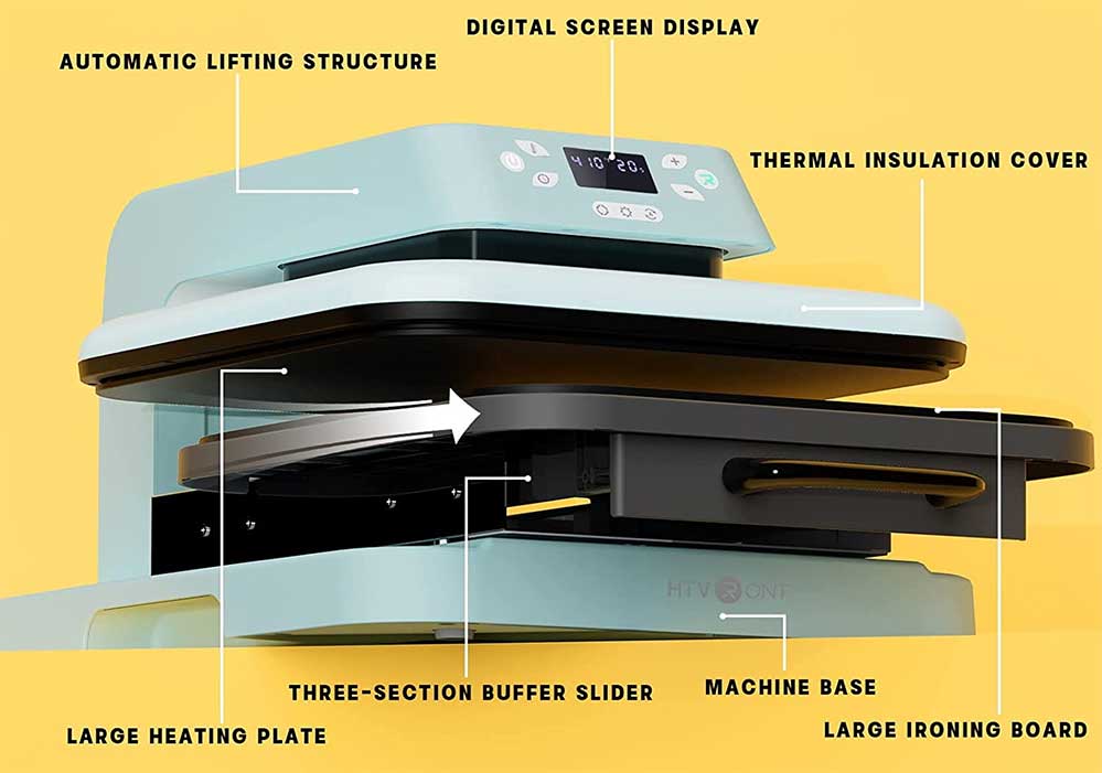 HTVRONT Auto Heat Press Machine