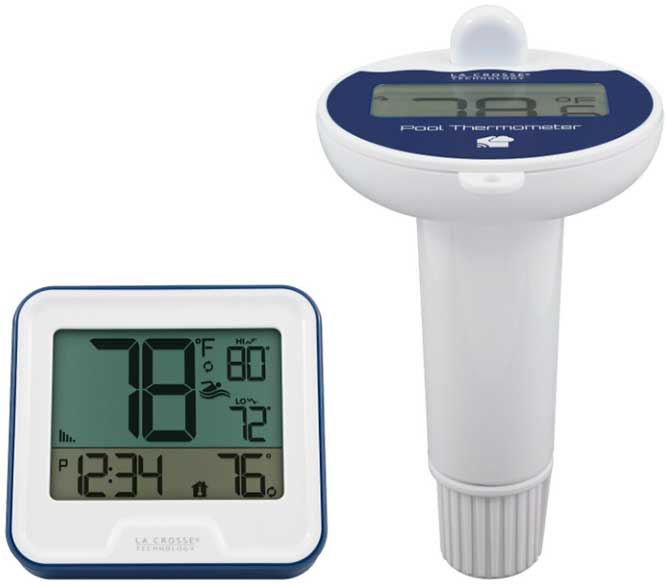 Intex Ball Lamp with Digital Wireless Pool Thermometer 