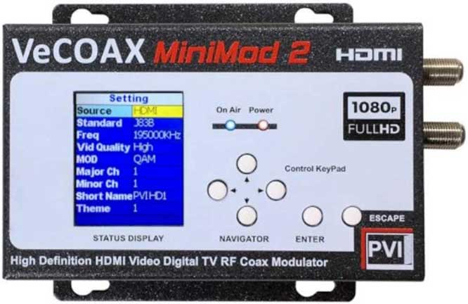 MINIMOD 2 Vecoax HDMI to Coax Modulator