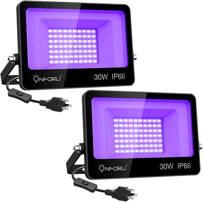 Onforu 30W LED Black Lights