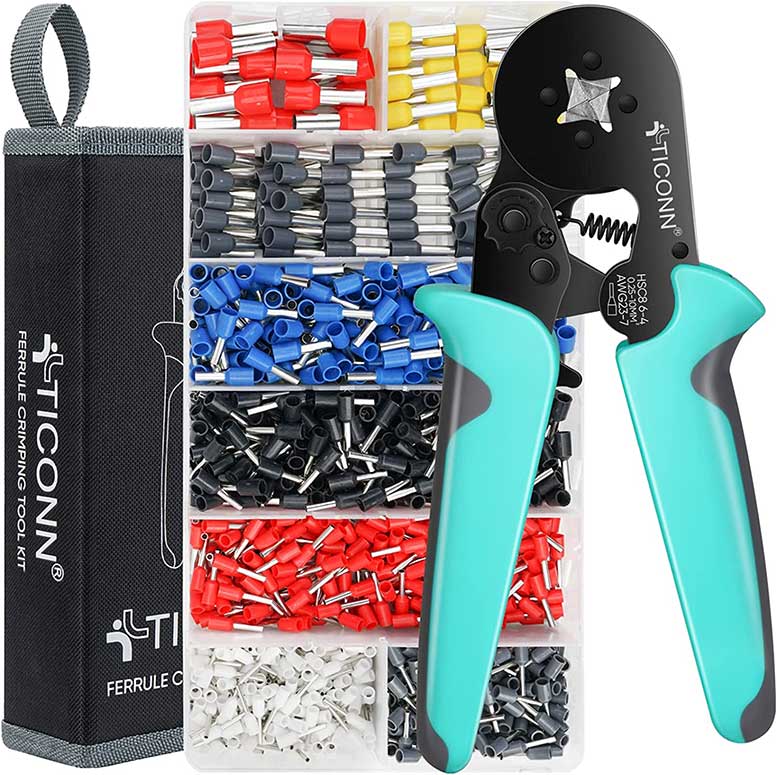 TICONN Ferrule Crimping Tool Kit