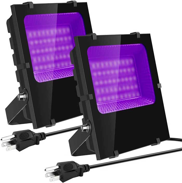 Waygor 200W LED Black Light Flood Lights