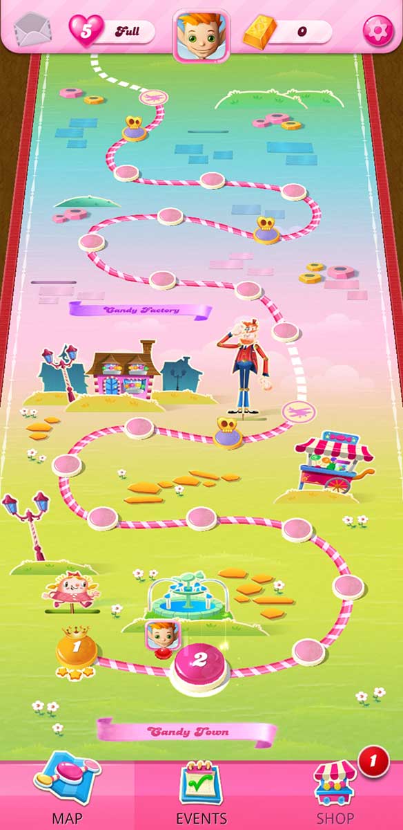 Candy Crush Saga Map Of Levels 