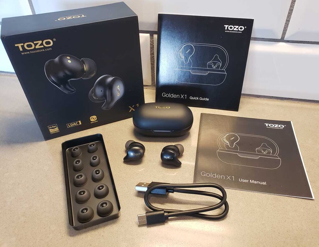 TOZO Golden X1 unboxing