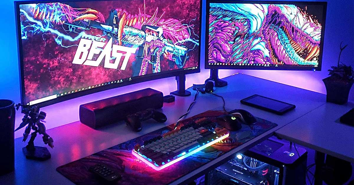 Best Gaming Room Lights for Walls and Desk Space