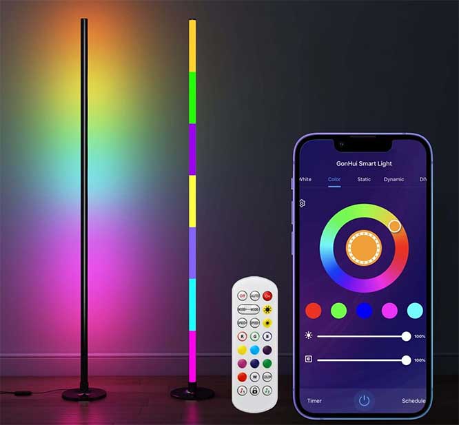 GonHui-RGB IC-Corner-Floor-Lamp