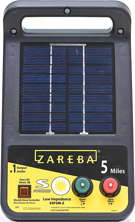 Zareba ESP5M-Z Solar Electric Fence Charger