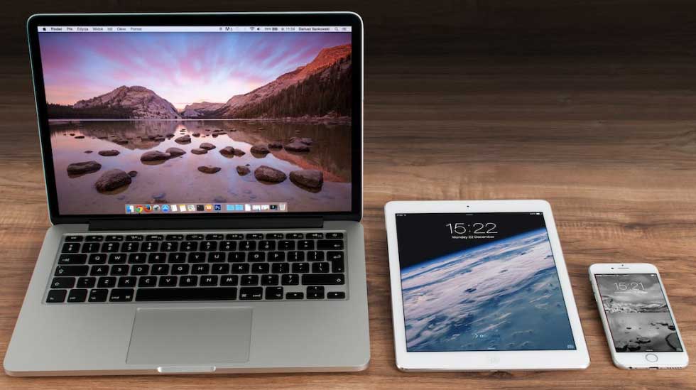 macbook ipad and iphone