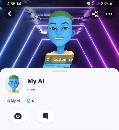 my ai snapchat profile