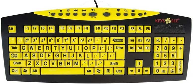 Ablenet Keys-U-See Large Print Keyboard