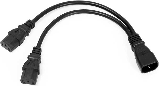 AuKvi Server Y Splitter Power Cable