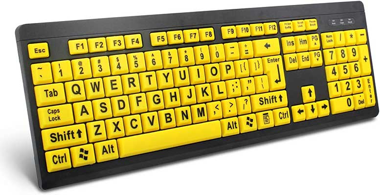 BOOGIIO Large Print Computer Keyboard