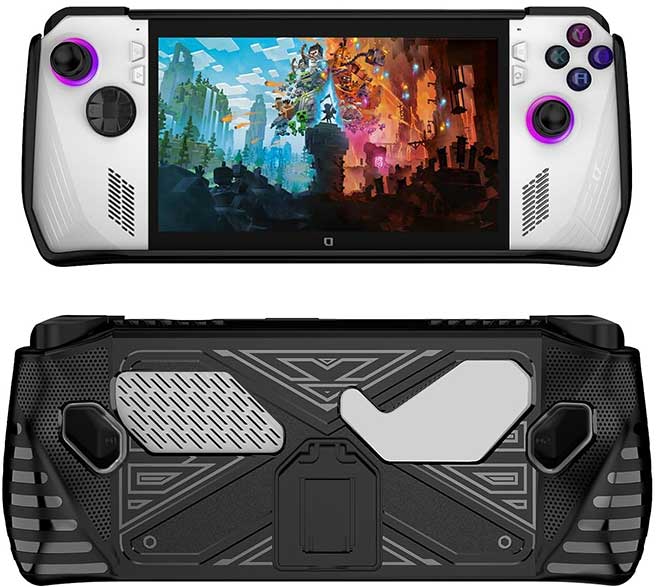 TPU Clear Case for 2023 ASUS ROG Ally Handheld, ROG Ally 7 Accessories  Protective Cover Grip (Clear)