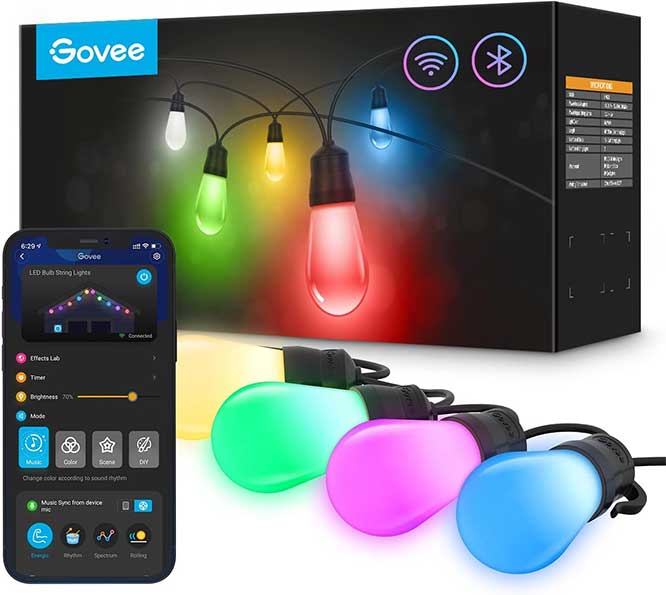 Govee RGBIC WiFi Outdoor String Lights