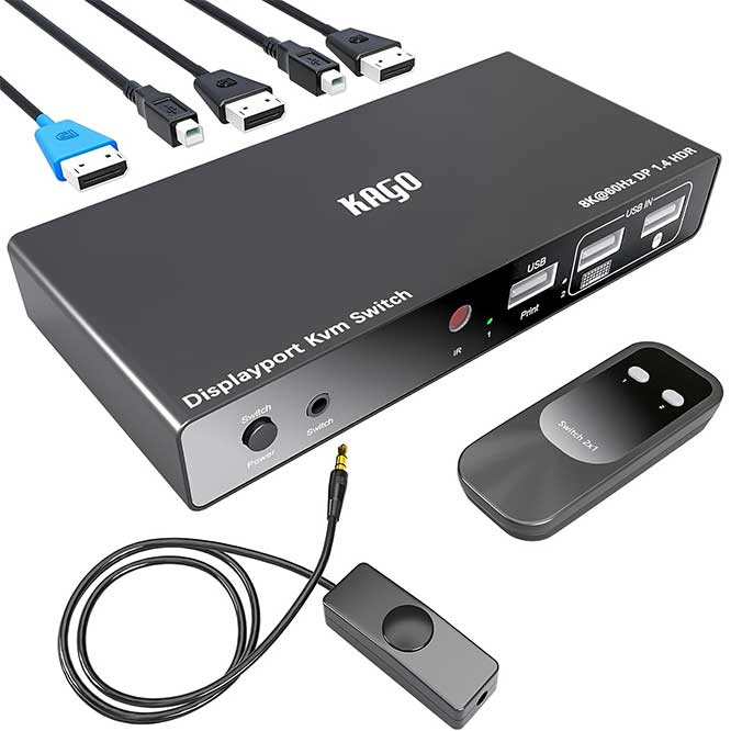 KAGO DisplayPort KVM Switch