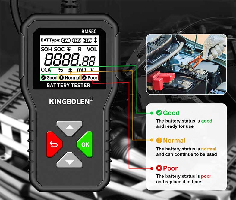 ALLOSUN Battery Internal Resistance Meter/Battery Voltage Tester/Digital  Battery Analyzer CECOMINOD062345: : Tools & Home Improvement