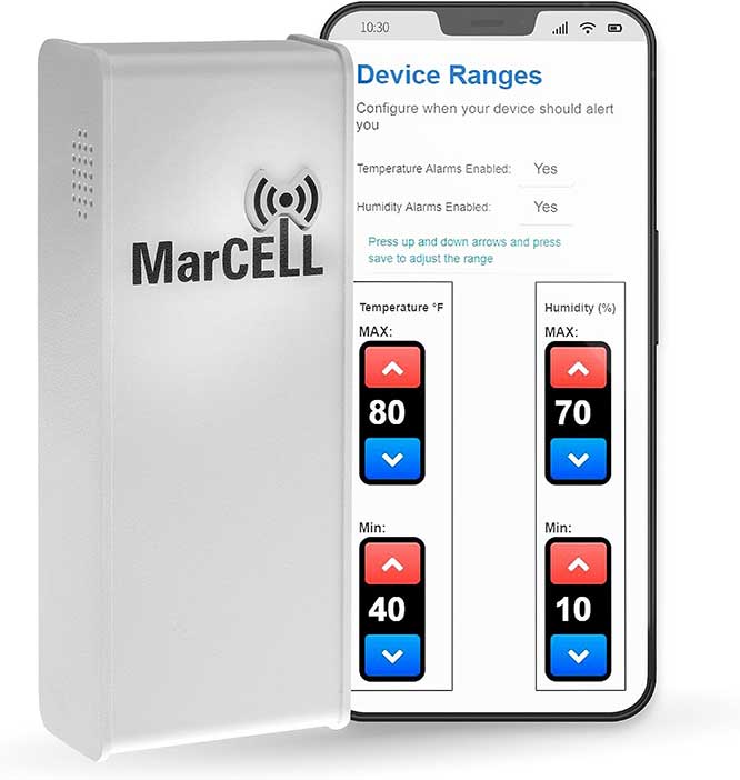 MarCELL Cellular Temperature Humidity Power Monitor