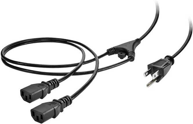 Monoprice Power Cord Splitter