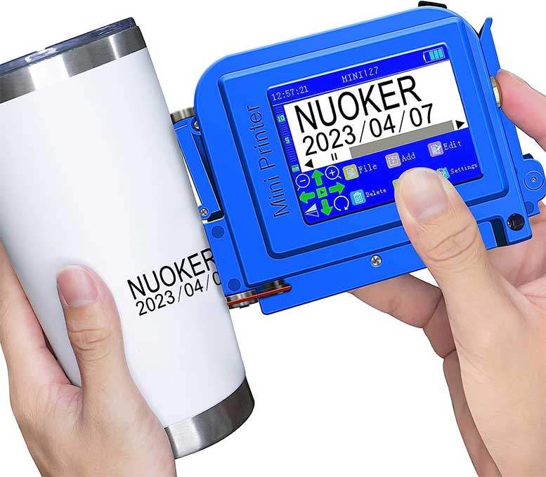 NUOKER MINI127 Portable Handheld Inkjet Printer