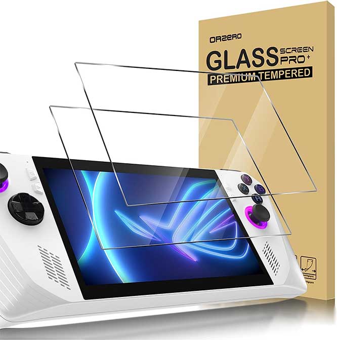 Orzero Tempered Glass Screen Protector for ROG Ally