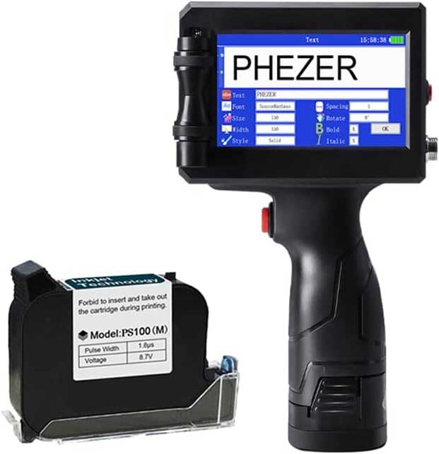 Phezer P15 Handheld Inkjet Printer