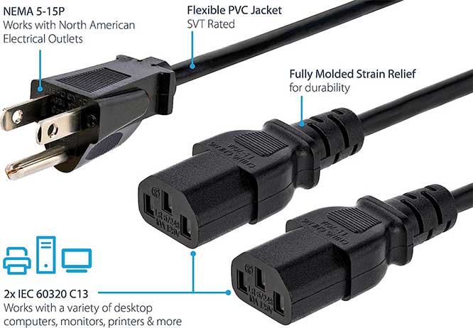 StarTech-Computer-Power-Y-Cord