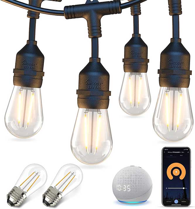 XMCOSY+ Smart Outdoor String Lights